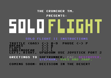 Solo Flight II Instructions