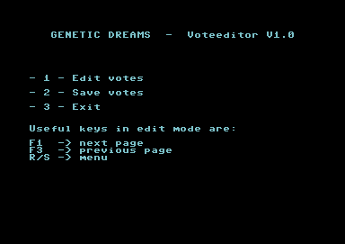 Genetic Dreams - Voteeditor V1.0