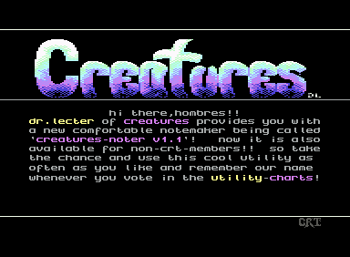 Creatures-Noter V1.1