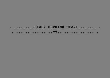 Black Burning Heart