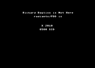 Richard Bayliss is Not Here