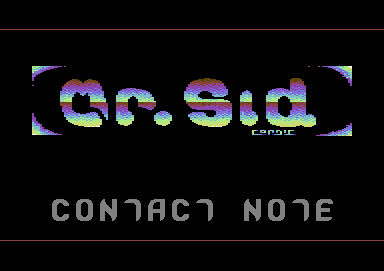 Mr. Sid Contact Note