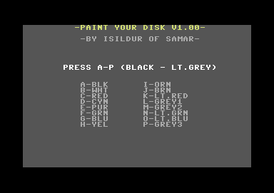 Paint Your Disk V1.00