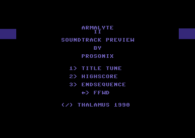 Armalyte II Soundtrack Preview