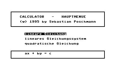 Calculator [german]