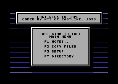 Fast Disk to Tape V2.4