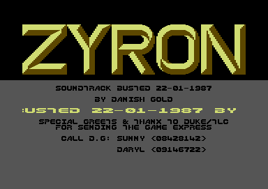 Zyron Soundtrack