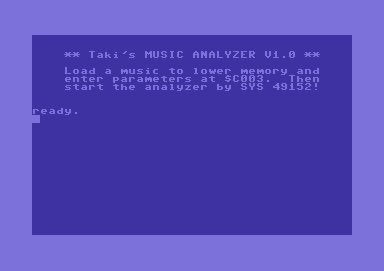 Taki's Music Analyzer V1.0