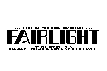 Fairlight Intro (Black on white)