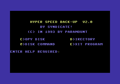 Hyper Speed Back-Up V2.0