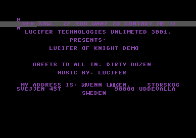 Lucifer of Knight Demo